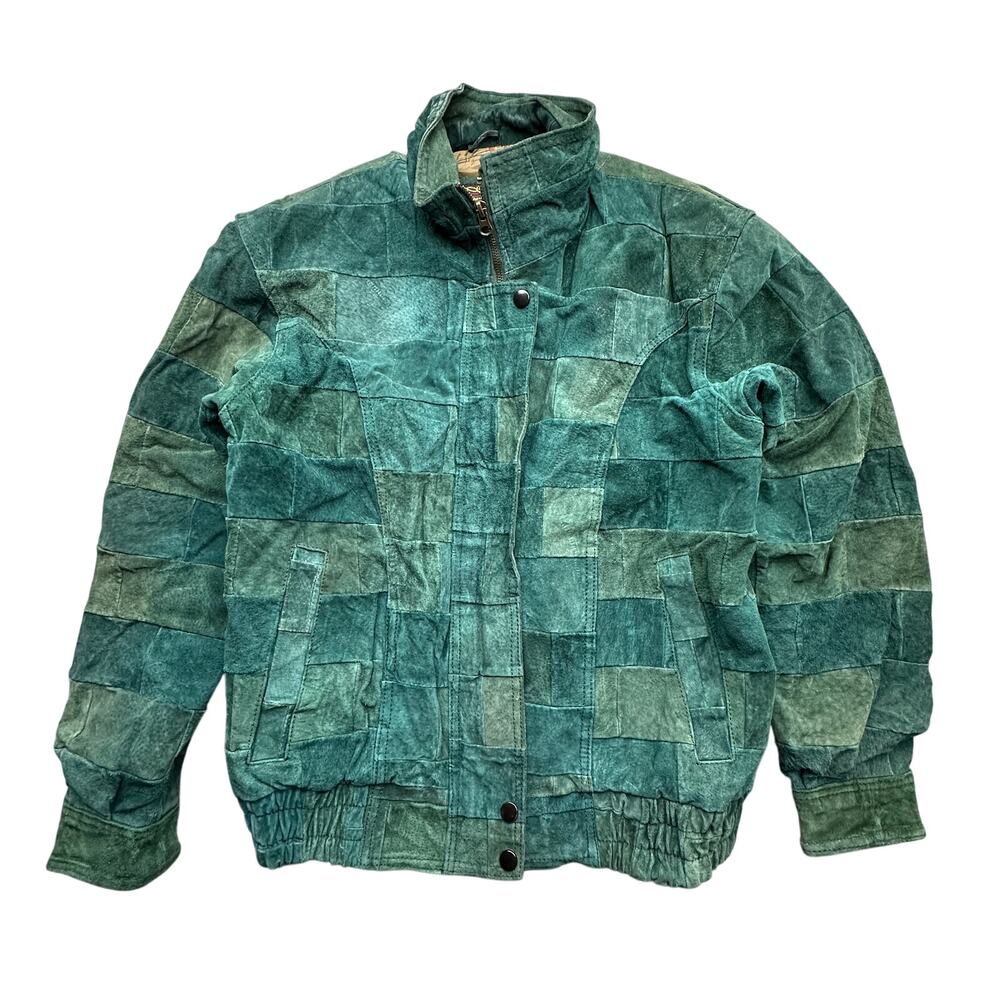 Vintage Outlaws Patchwork Leather Jacket Mens Sma… - image 1